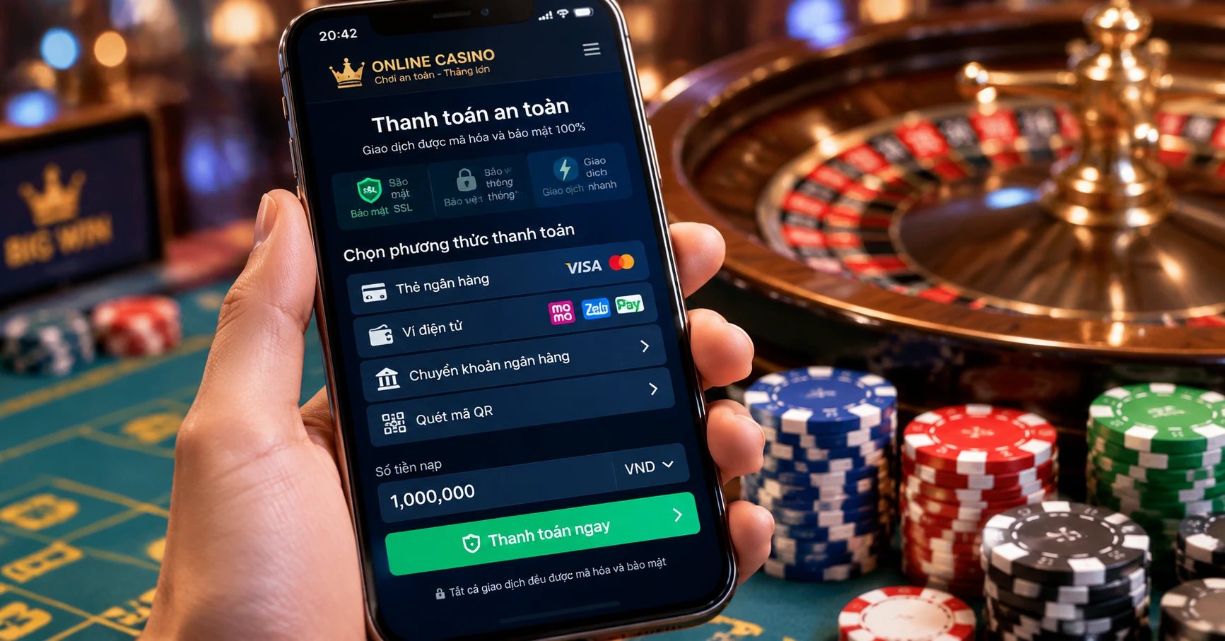 Thanh toán nhanh tại casino trực tuyến: Giải pháp thanh toán nhanh chóng và an toàn - image 1 Thanh toán nhanh tại casino trực tuyến: Giải pháp thanh toán nhanh chóng và an toàn - image 1