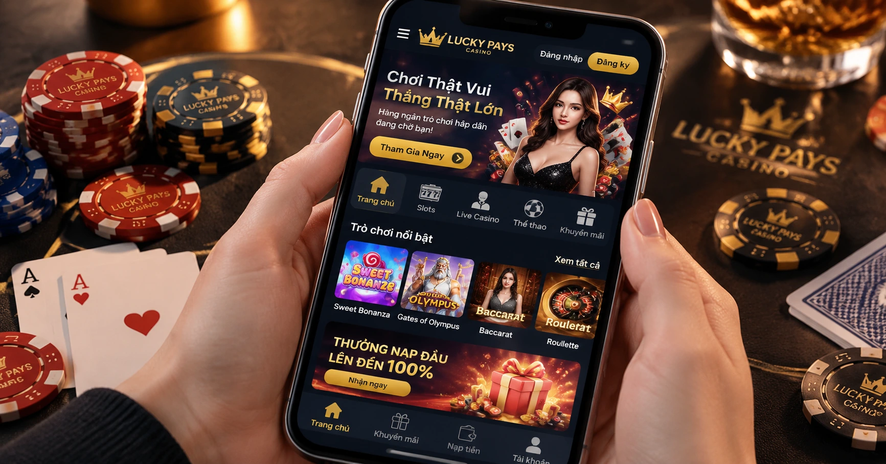 Lucky Pays Casino Online: Trải Nghiệm Đỉnh Cao Trong Thế Giới Cá Cược - image 2