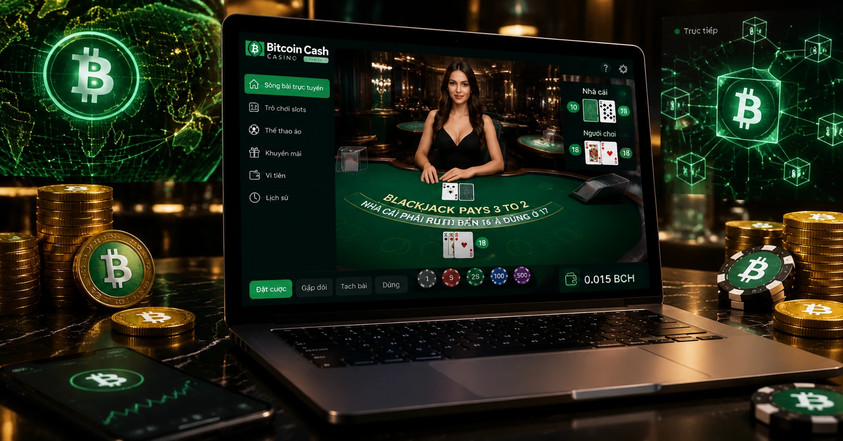 Bitcoin Cash Casino Blackjack: Trò chơi đỉnh cao trong thế giới casino tiền mã hóa - image 2