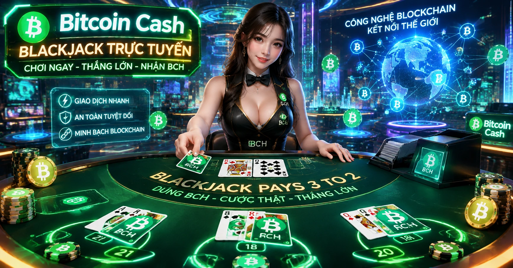 Bitcoin Cash Casino Blackjack: Trò chơi đỉnh cao trong thế giới casino tiền mã hóa - image 3