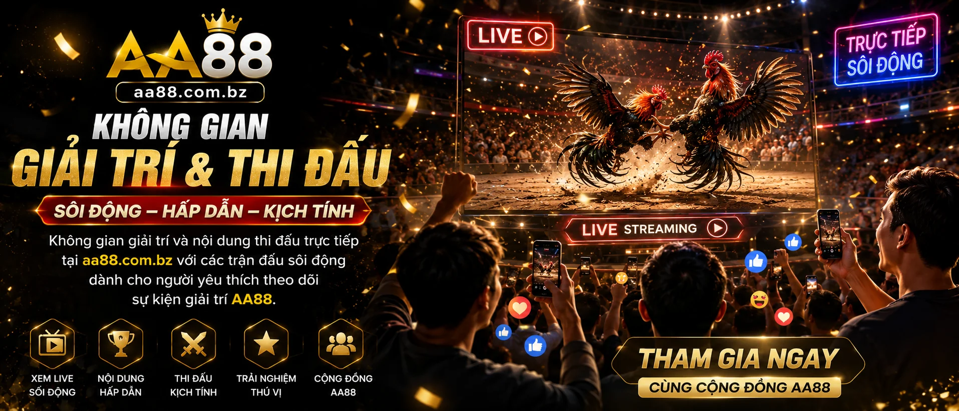 Đá Gà Trực Tiếp trên AA88