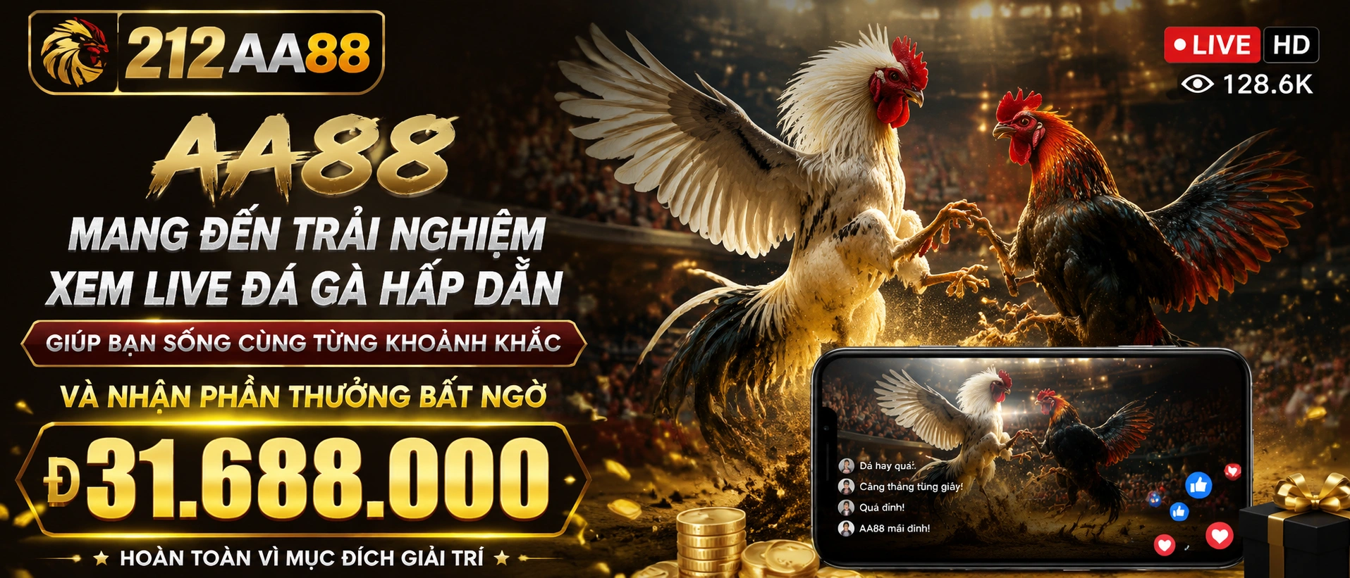 Đá Gà Cựa Sắt trên AA88