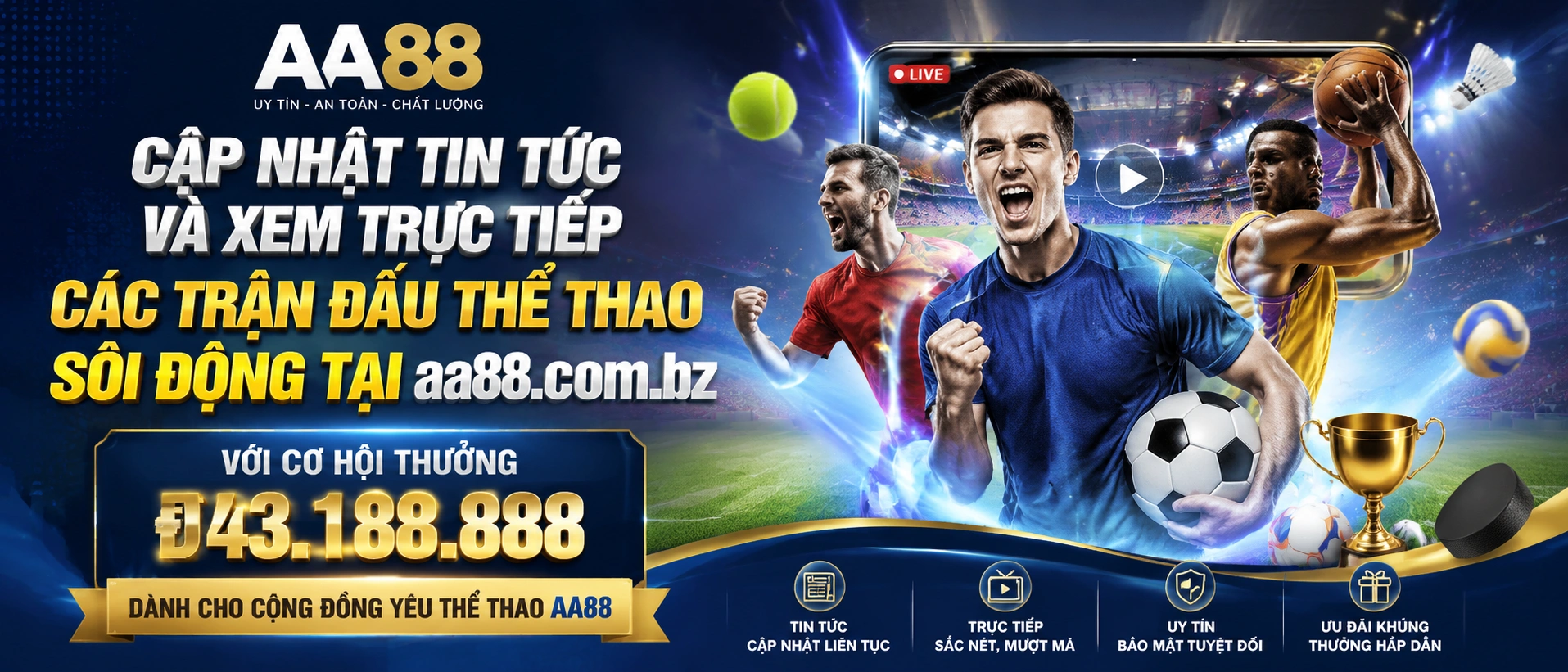 Hình ảnh đội bóng và cầu thủ trong mục Thể Thao aa88.com.bz