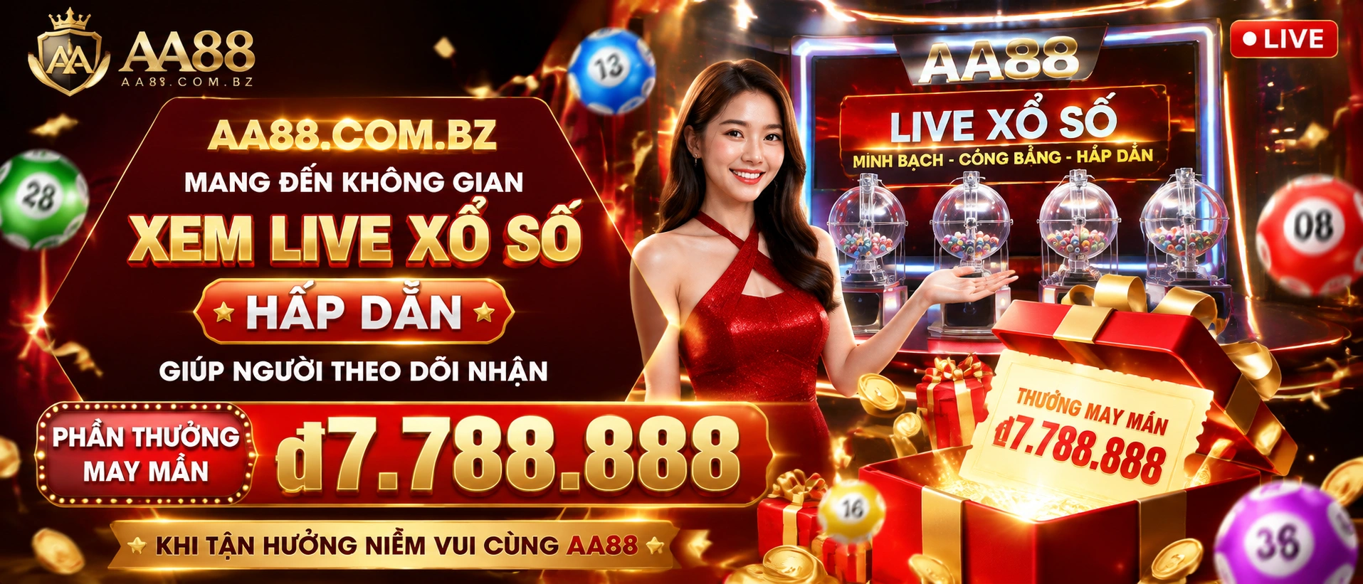 AA88 Xổ Số giao diện mobile web